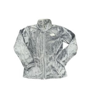 The North Face Osito Girls Soft Zip Jacket Gray Medium M